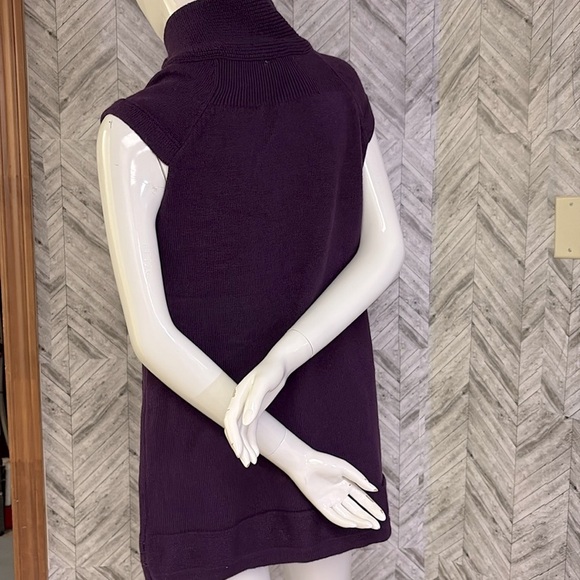 MAX Turtleneck long sweater dress girls 14 purple knitted, purple - Picture 6 of 6